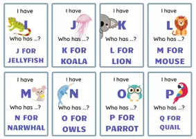 Aperçu - Jeux - I have Who has alphabet - Page 1