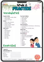 Vorschau - Arbeitsblätter - English Klasse 6 - Übung Vertretungsmaterial - Deckblatt