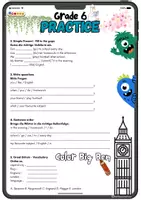 Vorschau - Arbeitsblätter - English Klasse 6 - Übung Vertretungsmaterial - Seite 1