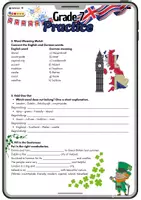 Vorschau - Arbeitsblätter - English Klasse 7 - Übung Vertretungsmaterial - Seite 1