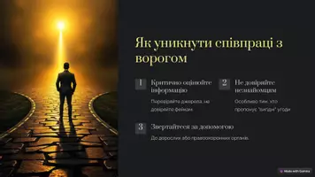 Попередній перегляд - Презентація:"Хто такий ворог і чому співпраця з ним небезпечна" - Сторінка 3