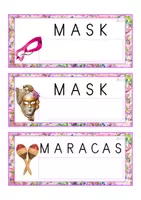 Vista previa - Tarjetas / Manipulativos - INGLÉS - Lecto-escritura MAYÚSCULA (carnaval) - Portada