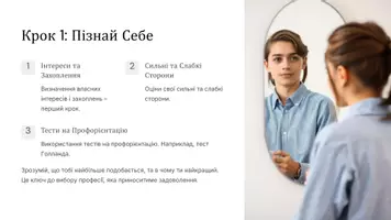 Попередній перегляд - Презентація: "Вибір майбутньої професії: твій шлях до успіху" - Сторінка 1