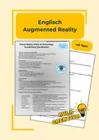 Vorschau - Arbeitsblätter - Augmented Reality (Oberstufe Englisch) am Beispiel eines Kurzfilms - Deckblatt