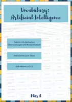 Vorschau - Arbeitsblätter - Vocabulary: Artificial Intelligence - Deckblatt