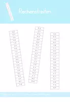 Vorschau - Arbeitsblätter - Rechenstreifen Zahlenraum 10 - Addition & Subtraktion - Deckblatt