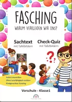 Vorschau - Präsentationen/Tafelbilder - Vorlesetext und Quiz – Warum verkleiden wir uns an Fasching und Karneval – Kita & Klasse 1 - Deckblatt