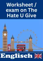 Vorschau - Arbeitsblätter - Arbeitsblatt zu The Hate U Give by Angie Thomas - Deckblatt