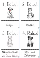 Vorschau - Stationenlernen - Escape Game Satzglieder bestimmen Deutsch 4. Klasse - Seite 1