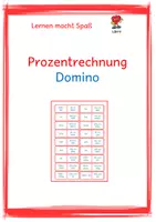 Vorschau - Spiele - Prozentrechnung - Domino - Deckblatt