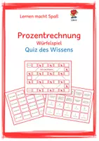 Vorschau - Spiele - Prozentrechnung - Quiz des Wissens - Deckblatt