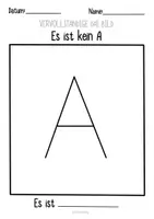 Vorschau - Arbeitsblätter - Es ist kein… Kreative Buchstaben Weitermalbilder - Kunst für Zwischendurch - Seite 1