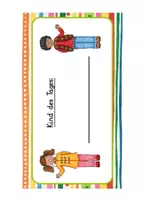 Vorschau - Präsentationen/Tafelbilder - Visualisierung Kind des Tages Classroommanagement - Seite 1