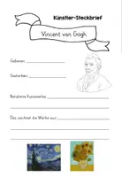 Vorschau - Unterrichtsreihen - Vincent van Goghs "Sternennacht" - mit interaktiver PDF - Seite 1
