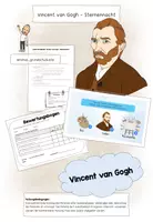 Vorschau - Unterrichtsreihen - Vincent van Goghs "Sternennacht" - mit interaktiver PDF - Deckblatt