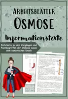 Vorschau - Arbeitsblätter - Osmose - anschauliche Informationstexte - Deckblatt