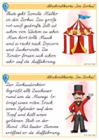 Vorschau - Arbeitsblätter - Im Zirkus - Lese- & Abschreibkartei - LA - Seite 2