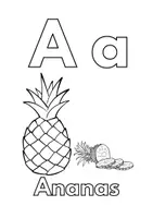Vorschau - Mal- und Bastelvorlagen - ABC Malbuch und erstes Vorlesen: Obst von A-Z - Seite 2