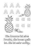 Vorschau - Mal- und Bastelvorlagen - ABC Malbuch und erstes Vorlesen: Obst von A-Z - Seite 3