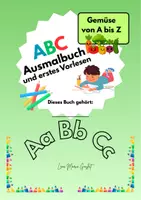 Vorschau - Arbeitsblätter - ABC Malbuch und erstes Vorlesen: Gemüse von A - Z - Deckblatt
