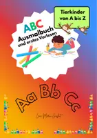 Vorschau - Arbeitsblätter - ABC Malbuch und erstes Vorlesen: Tierkinder von A - Z - Deckblatt