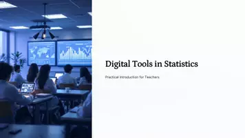 Vorschau - Präsentationen/Tafelbilder - Digital Tools in Statistics – From Data to Insight | Bilingualer Mathe-Unterricht | Presentation - Deckblatt