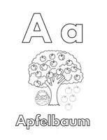 Vorschau - Arbeitsblätter - ABC Malbuch und erstes Vorlesen: Natur von A - Z - Seite 1