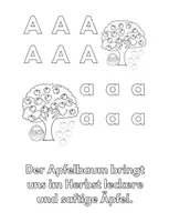 Vorschau - Arbeitsblätter - ABC Malbuch und erstes Vorlesen: Natur von A - Z - Seite 2
