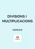 Vista previa - Hojas de trabajo - EXERCICIS MULTIPLICACIONS I DIVISIONS - Portada