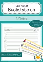 Vorschau - Spiele - Laufdiktat Buchstabe ch für die 1. Klasse - Deckblatt