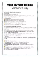 Vorschau - Arbeitsblätter - Think Outside the Box Valentine's Day Englisch Sek I - Seite 1