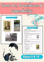 Vorschau - Unterrichtsreihen - Street Art, Protestkunst & Jugendkultur Kunst Klasse 9/10 - Deckblatt