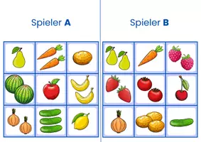 Vorschau - Spiele - Obst und Gemüse | Singular und Plural | DaF DaZ | A1 A2 - Seite 1