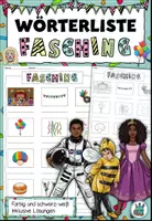 Vorschau - Spiele - Kleines Wortschatzpaket "Fasching" Karneval - DaZ / DaF / Deutsch - Seite 1