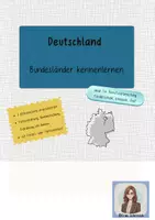 Vorschau - Arbeitsblätter - Deutschland – Bundesländer zuordnen | Farb- & Zahlenaufgaben für Inklusion & DaZ - Deckblatt