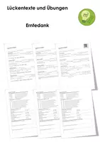Vorschau - Arbeitsblätter - Erntedank - Deckblatt