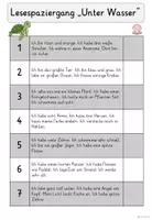 Vorschau - Arbeitsblätter - Lesespaziergang Leben unter Wasser 🌊 | Dreifach differenziert – Klasse 2–3 | Lesen & Sachunterricht - Seite 2
