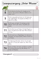 Vorschau - Arbeitsblätter - Lesespaziergang Leben unter Wasser 🌊 | Dreifach differenziert – Klasse 2–3 | Lesen & Sachunterricht - Seite 3