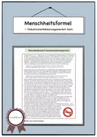 Vorschau - Arbeitsblätter - Menscheitsformel & Instrumentalisierungsverbot nach Kant - Deckblatt