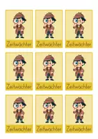 Vorschau - Bildkarten - Zeitwächter*in - Aushang & Kärtchen - Seite 1