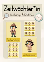 Vorschau - Bildkarten - Zeitwächter*in - Aushang & Kärtchen - Deckblatt