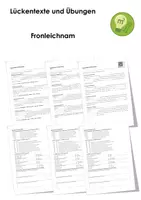 Vorschau - Arbeitsblätter - Fronleichnam - Deckblatt