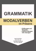 Vorschau - Arbeitsblätter - Modalverben A1–A2 im Präsens | Übungen | DaZ / DaF - Deckblatt