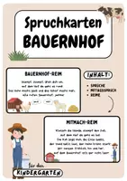 Vorschau - Text - Bauernhof-Reime | Spruchkarten | Reime | Mitmach-Reime - Deckblatt