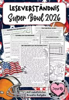Vorschau - Arbeitsblätter - Leseverständnis: Super Bowl 2026 (Klasse 3/4) - Deckblatt