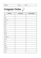 Vorschau - Arbeitsblätter - Irregular Verbs: Grammar (English) - Seite 1