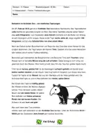 Vorschau - Klassenarbeiten - Klassenarbeit Deutsch – Tierbeschreibungen | Tapir - Seite 1