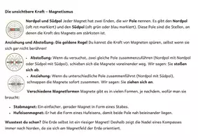 Vorschau - Arbeitsblätter - Magnetismus: Anziehung & Abstoßung XXL Paket | Infografik, Lesetext & Arbeitsblätter (inkl. Lösungen) - Seite 3