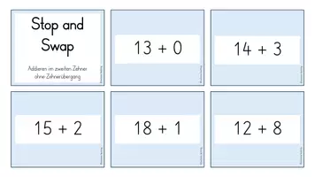 Vorschau - Spiele - Stop and Swap: Addieren im zweiten Zehner ohne Zehnerübergang (Kl. 1) - Seite 3