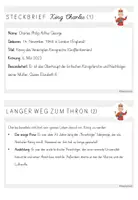 Vorschau - Stationenlernen - Wissenskartei King Charles (passend zur Buchreihe "Little people, big dreams") - Seite 2